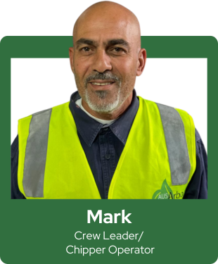 Mark, Crew Leader/Chipper Operator